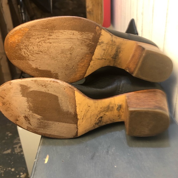 Black Leather Knee-High Boots - Picture 11 of 11